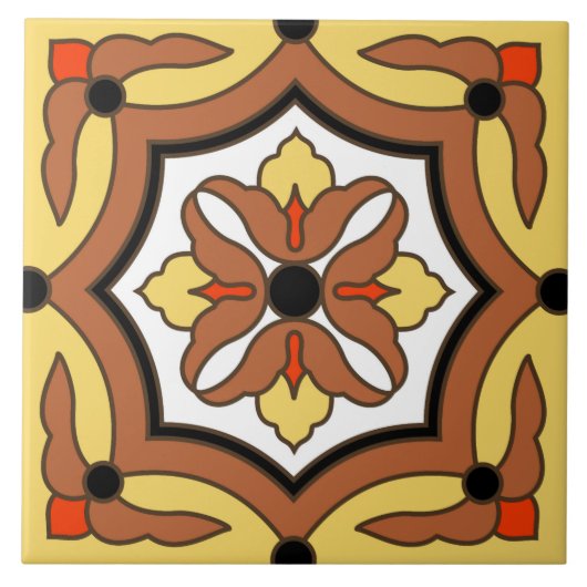 Vintagen 30er Jahre Catalina Island Wrigley Tile Fliese (Vorderseite)