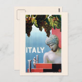 Vintagen 30er Jahre Italien Reisen Postkarte (Vorne/Hinten)