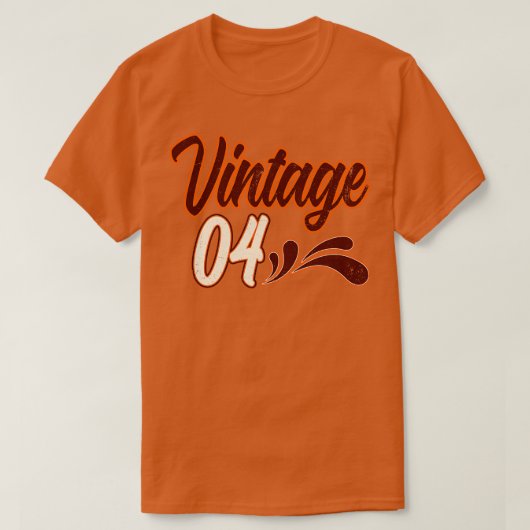 Vintagen 4 Jahre alt Geburtstag T-Shirt (Design vorne)