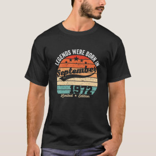 Vintagen 50. Geburtstagslegenden wurden im Septemb T-Shirt