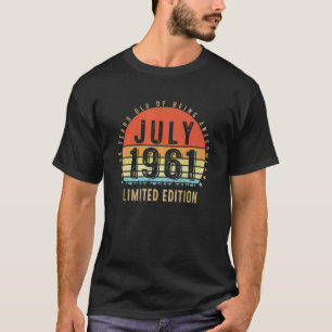 Vintagen 60. Geburtstag Retro Geboren im Juli 1961 T-Shirt