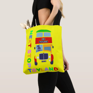 Vintagen 60er Kinder Doppeldecker-Bus Tasche