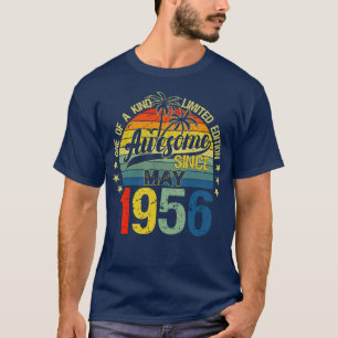 Vintagen 66 Jahre alt Mai 1956 Dekorationen 66. Bi T-Shirt