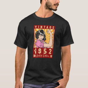 Vintagen 70. Geburtstag 1952 Frauen 70 Jahre T-Shirt
