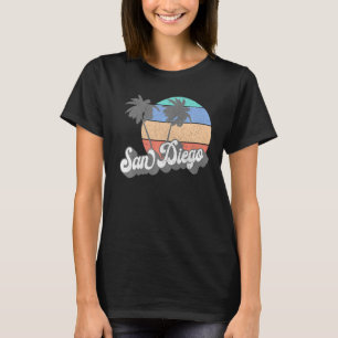 Vintagen 70er Jahre San Diego California Surfing R T-Shirt