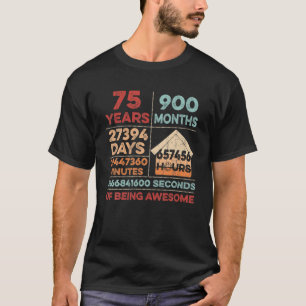 Vintagen 75. Geburtstag 75 Jahre alt Phantastisch T-Shirt