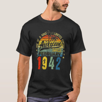 Vintagen 80 Jahre alt Februar 1942 Dekorationen 80 T-Shirt