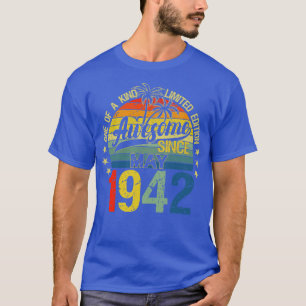 Vintagen 80 Jahre alt Mai 1942 Dekorationen 80. Bi T-Shirt