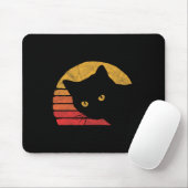 Vintagen 80 Stilkat Retro gestörtes Design Mousepad (Mit Mouse)