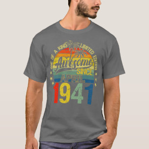 Vintagen 81 Jahre alt April 1941 Dekorationen 81st T-Shirt