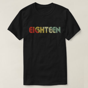 Vintagen achtzehn 18. Geburtstag T-Shirt