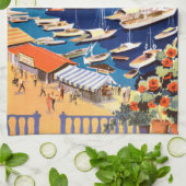 Vintagen Athen Griechenland Reisen Geschirrtuch (Gefaltet)