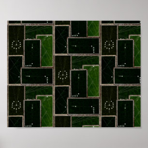 Vintagen Billard Tischplatten Kunstpool Haie Poster