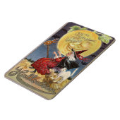 Vintagen Charme des Hexenhundes Halloween Magnet (Linke Seite)
