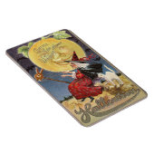 Vintagen Charme des Hexenhundes Halloween Magnet (Rechte Seite)