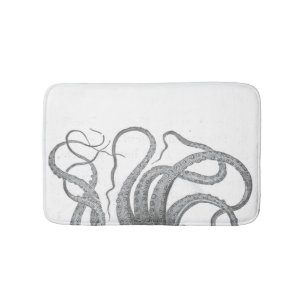 Vintagen die Seekrakententakeln kraken steampun Badematte