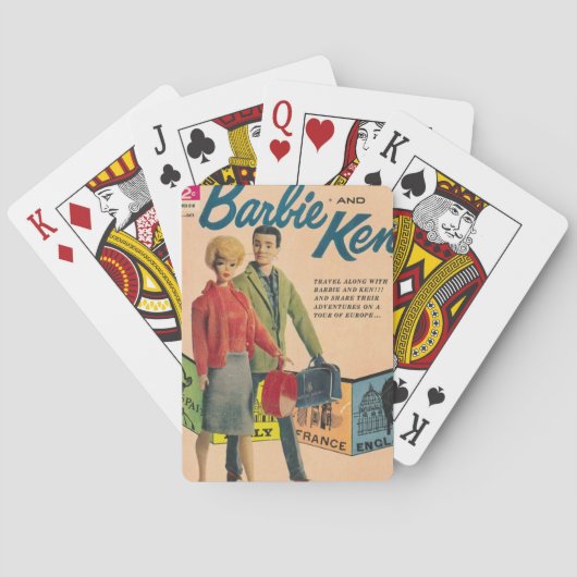 Vintagen Dollars Comic Book Playing Cards Spielkarten (Rückseite)