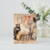 Vintagen drei Bären Postkarte (Stehend Vorderseite)
