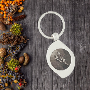 Vintagen drei Halloween-Hexen fliegende Brüder Schlüsselanhänger