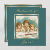 Vintagen drei niedliche Betengelder Einladung (Vorne/Hinten)