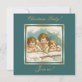 Vintagen drei niedliche Betengelder Einladung (Vorderseite)