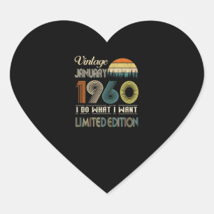Vintagen Februar 1960 I Do I Woll Limited Herz-Aufkleber