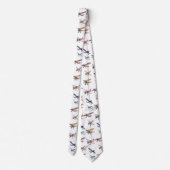 Vintagen Flugzeuge der 40er Jahre Krawatte (Rückseite)