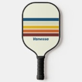 Vintagen fünf durch Strichen mit Namen Pickleball Schläger (Rückseite)