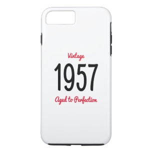 Vintagen Geburtstagsgeschenk 1957 vollendet Case-Mate iPhone Hülle