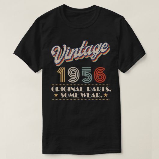 Vintagen Geburtstagsjahr 1956 T-Shirt (Design vorne)