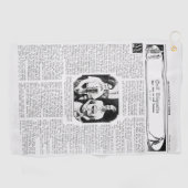 Vintagen Golf Etiquette Golf Handtuch aus den 30er (Horizontal)