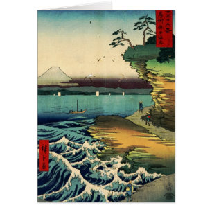 Vintagen Japaner Ukiyo-e Fuji 房 州 保 田 ノ 海 岸