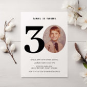 Vintagen Karierten 30. Geburtstag Foto Einladung