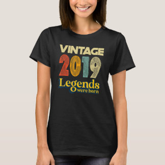 Vintagen Legenden von 2019 wurden zum Geburtstag g T-Shirt