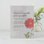 Vintagen Mama Hochzeiten Einladung (Stehend Vorderseite)