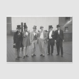 Vintagen Männer in den 20er Jahren des 20. Jahrhun Seidenpapier