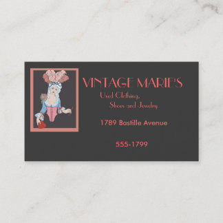 Vintagen Maries Visitenkarte