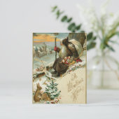 Vintagen neue Jahre Weihnachten (Stehend Vorderseite)