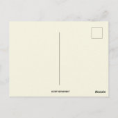 Vintagen Ostertüten und Rosen Postkarte (Rückseite)