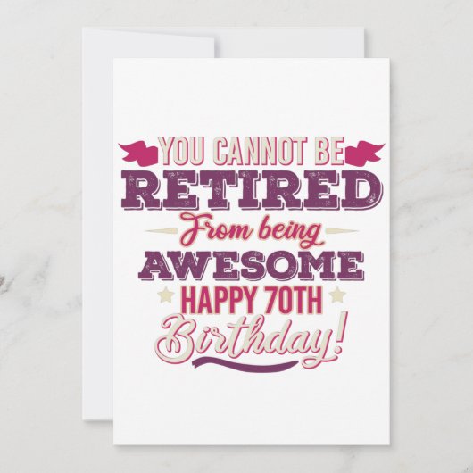 Vintagen pensionierte phantastische Redewendungen  Save The Date (Vorderseite)