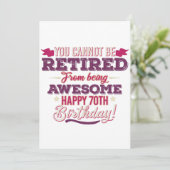 Vintagen pensionierte phantastische Redewendungen  Save The Date (Stehend Vorderseite)