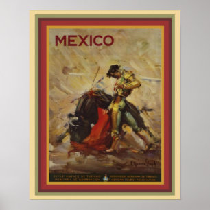 Vintagen Poster der 60er Jahre in Mexiko: 16 x 20