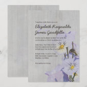 Vintagen Stiefmütterchen Einladung zur Hochzeit (Vorne/Hinten)