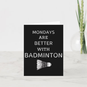 Vintagen Tage sind besser mit Badminton Retro Ba Karte