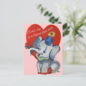 Vintagen Valentines für Kinder Feiertagspostkarte (Stehend Vorderseite)