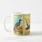 Vintagen vier tropische Vögel in einer Illustratio Kaffeetasse (Links)