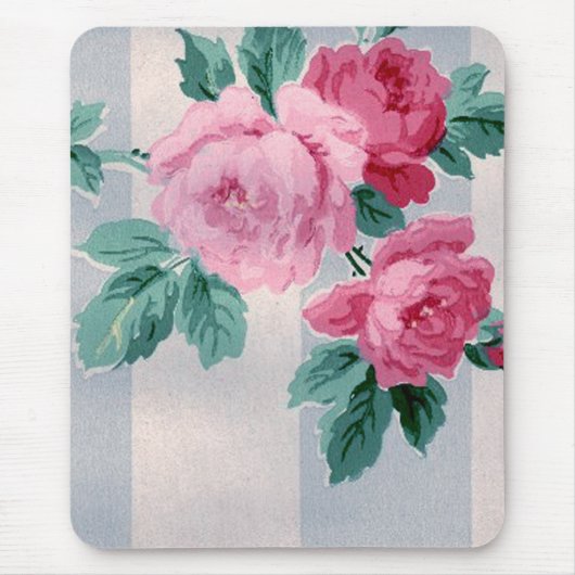 Vintagen Viktorianischen Rose Wallpaper Mousepad (Vorne)