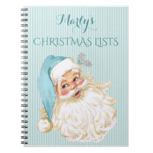 Vintagen Viktorianischen Weihnachtsmann für Gesche Notizblock