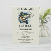 Vintagen von "Ally Remüde Big Fish" Einladung (Stehend Vorderseite)