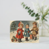 Vintagen Weihnachten der 1900er Jahre Niedlich (Stehend Vorderseite)